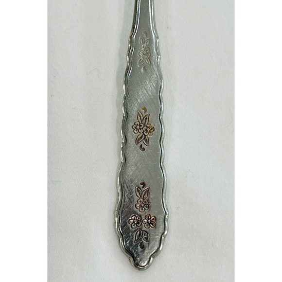 Oneida  Teaspoon FLORAL BOUQUET Stainless Distinction‎ Silverware Flatware - Picture 2 of 3